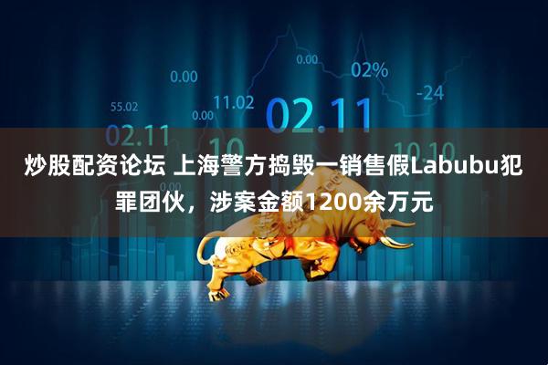 炒股配资论坛 上海警方捣毁一销售假Labubu犯罪团伙，涉案金额1200余万元